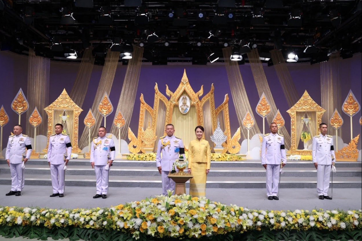 วันที่ 15 มิ.ย.69 พล.ต.ท.รุ่งโรจน์ ฐากูรปุณยสิริ ผบช.ตชด. พร้อมด้วย คุณกอบแก้ว ชนะรัตน์โสภณ ประธานชมรมแม่บ้านตำรวจตระเวนชายแดน และผู้บังคับบัญชาระดับสูง ของ บช.ตชด. ร่วมบันทึกเทปโทรทัศน์ถวายพระพร